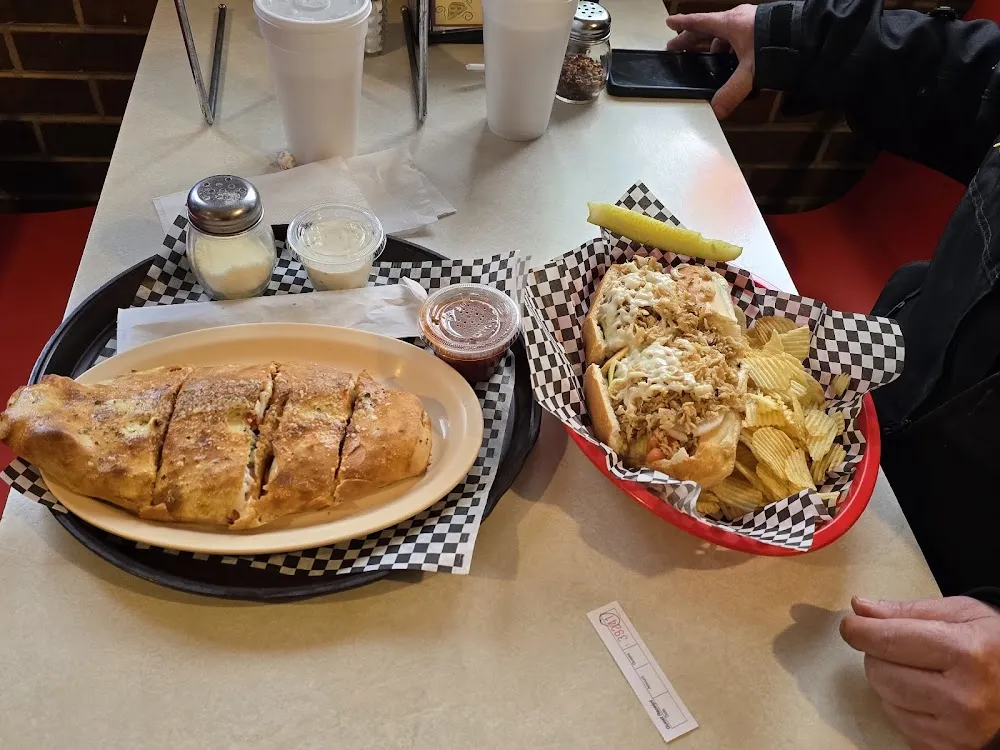 Chicken Cheesesteak Hoagie and Strawberry