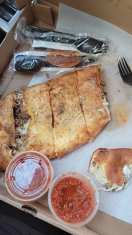 Steak Stromboli with Pepperoni